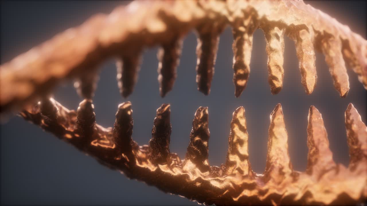 partículas brillantes adn renderizado en 3d