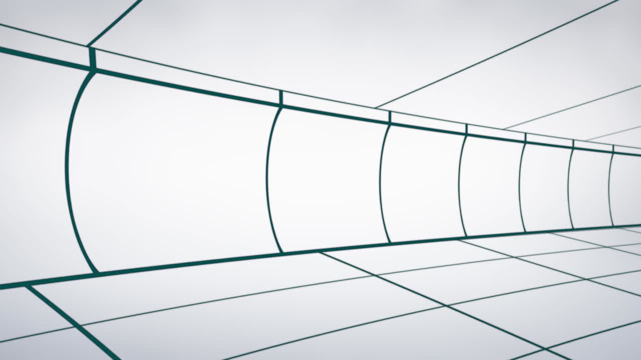 líneas de cuadrícula en movimiento en fondo blanco 4k