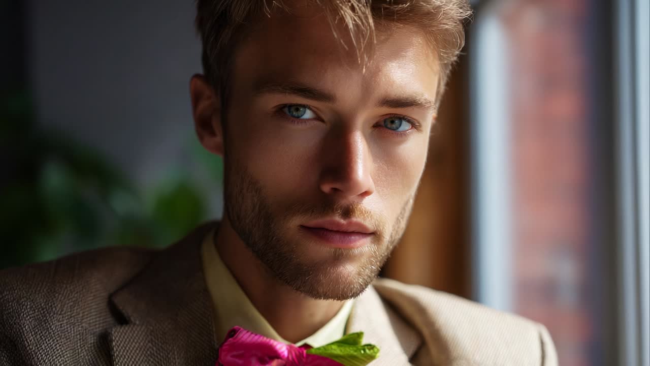 Portrait eines Mannes in einer Klage