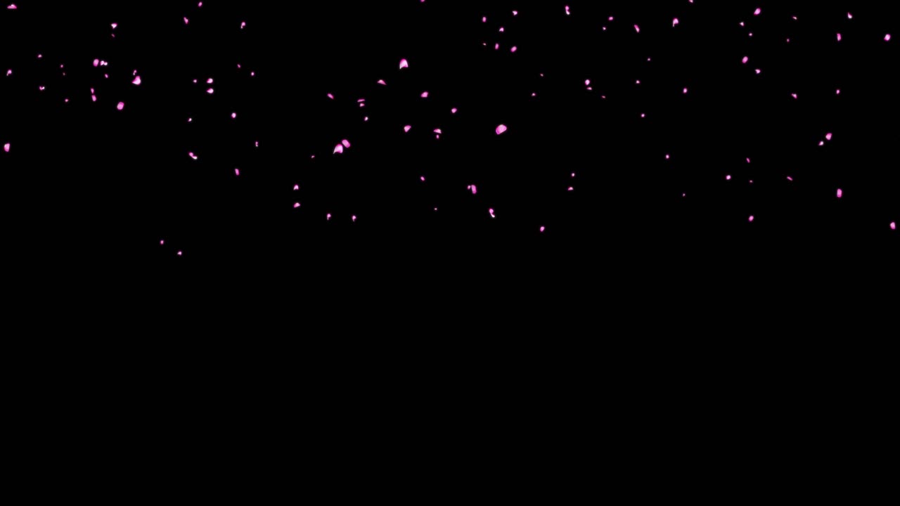 Random rose petals against background green screen great for presentation forms ad wedding birthday