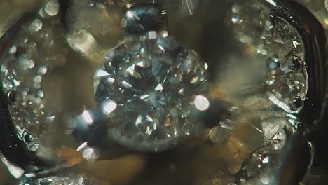 closeup of a diamond ring