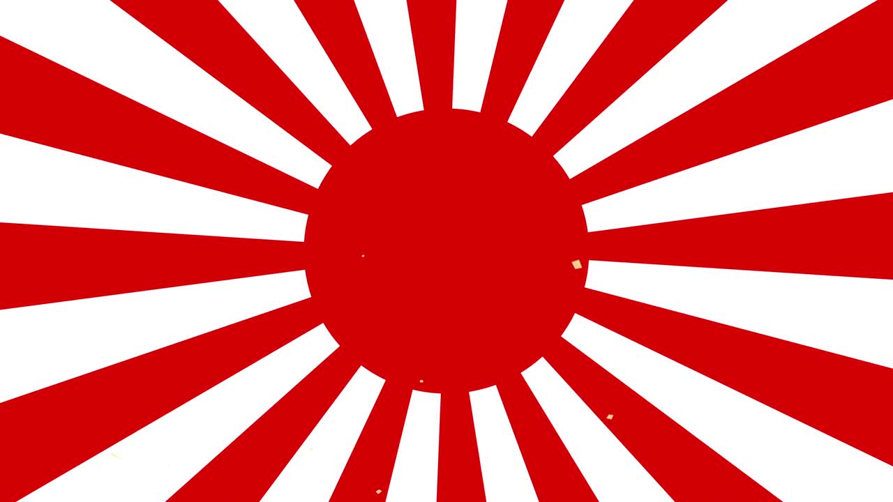 콘페티와 선버스트 배경 애니메이션