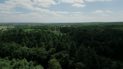 brocéliande forest and surrounding landscape, brittany in france