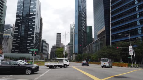 singapore cityscape - marina bay area