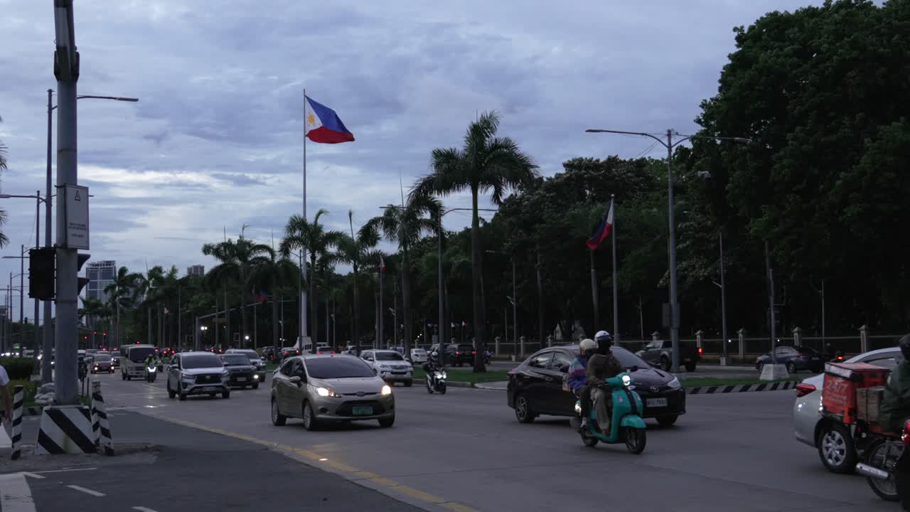 Evening Traffic in Manila, Philippines