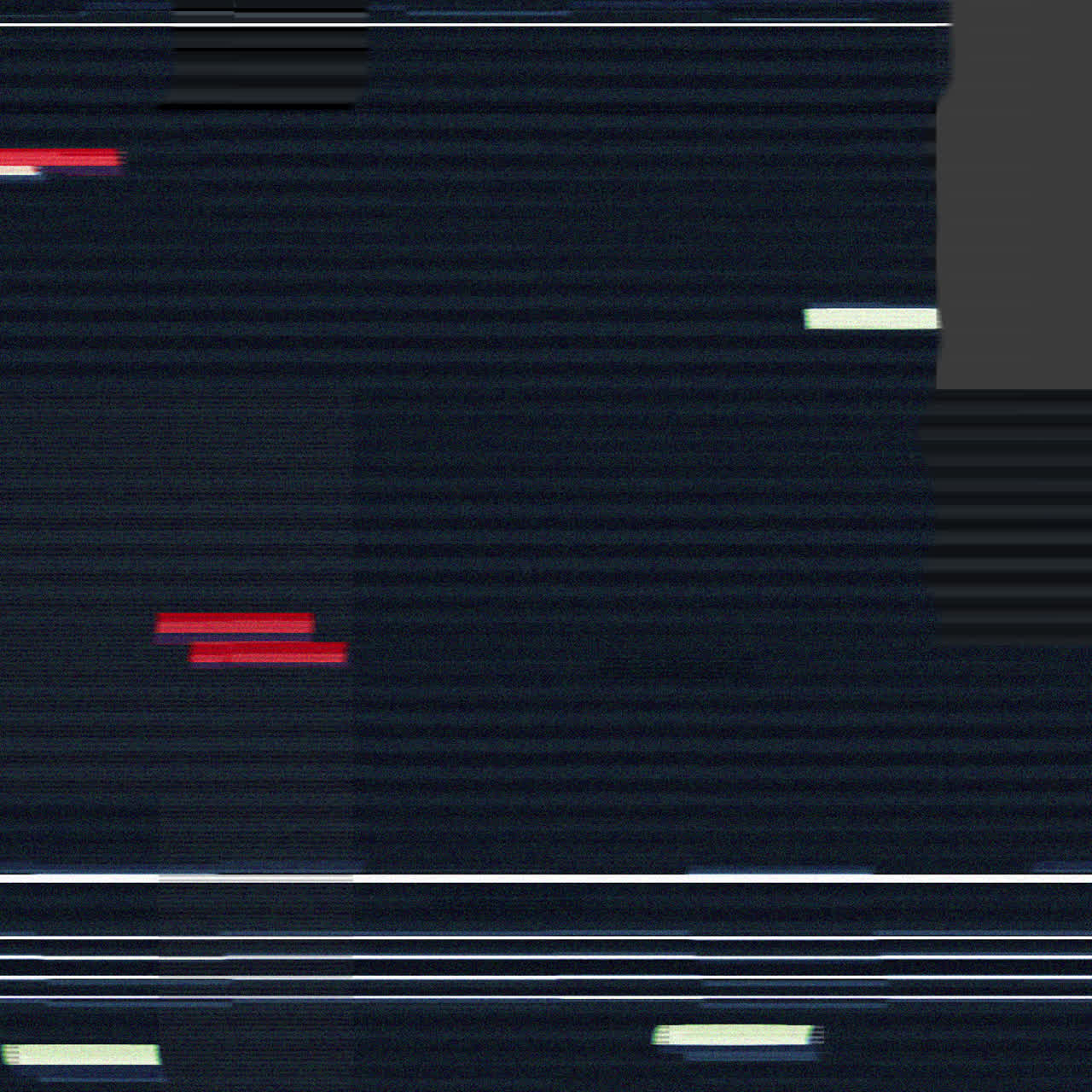 Image with pixelated static interference