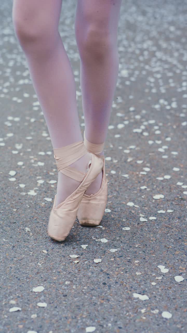 bailarina de ballet con zapatos de punta