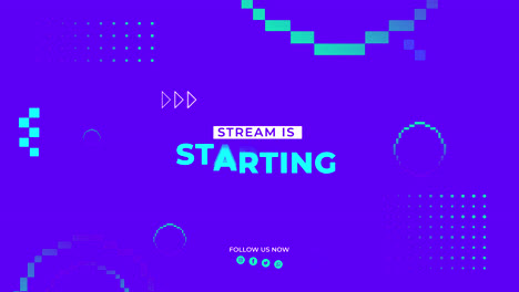 stream is starting - gaming banner