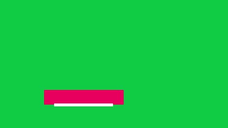 elementos gráficos de movimiento de tercios inferiores con fondo de pantalla verde de eliminación