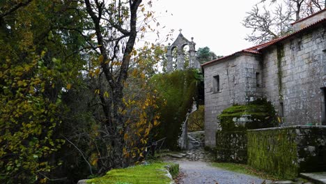 ancient san pedro de rocas monastery, esgos, spain