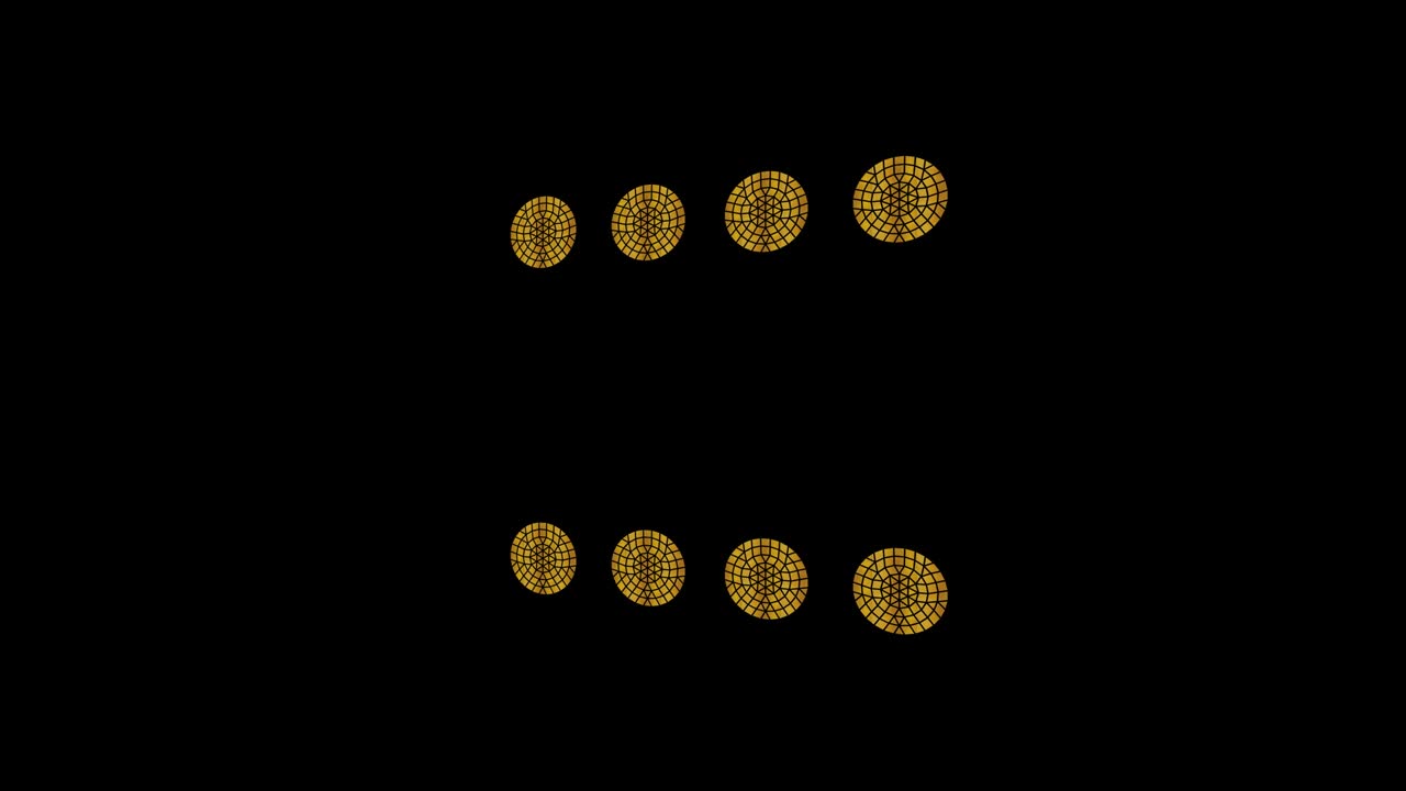골드 아트 데코 모티브와 비디오 구성에 대한 텍스처를 가진 배경 비디오 영상