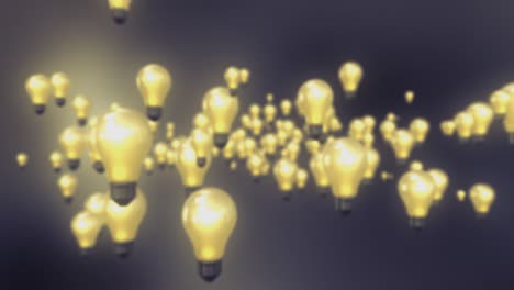 volando a través de ideas de bombillas