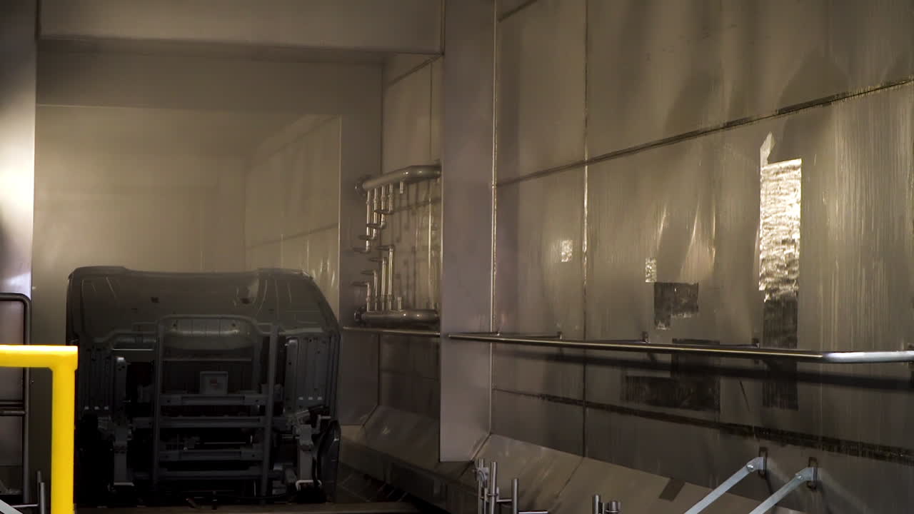 트럭 부품 페인팅 공장