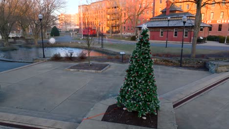 árbol de navidad en el parque lititz springs