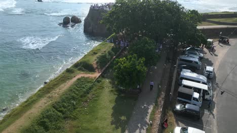 aerial of galle point, galle fort, sri lanka