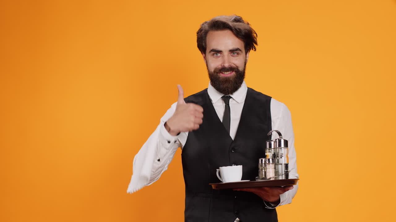 el valet consumado levanta el pulgar