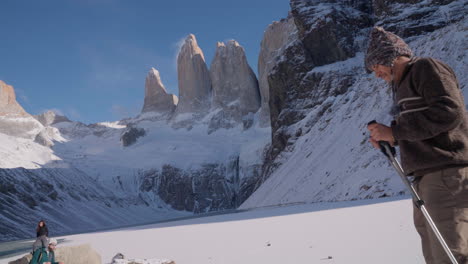 stunning winter hike in torres del paine national park, patagonia