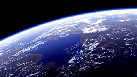 el planeta tierra. una vista increíble desde el espacio. ultra alta definición. 4k. 3840x2160.