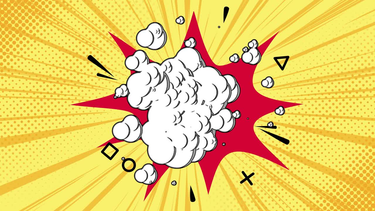 el fondo de arte pop con el globo.