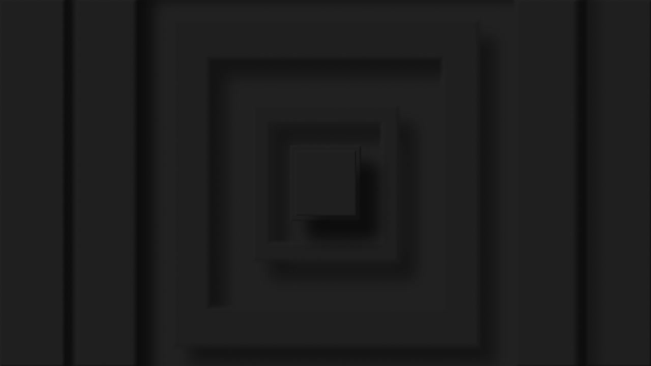 animación de capas cuadradas negras que pulsan sobre un fondo negro