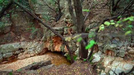 a rocky canyon in northern israel