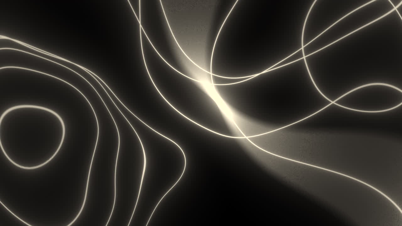 Abstract Glowing Lines and Shapes
