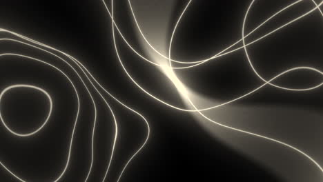 abstract glowing lines and shapes