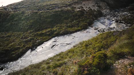 Static-view-of-natural-waterfall-in-the-mountains