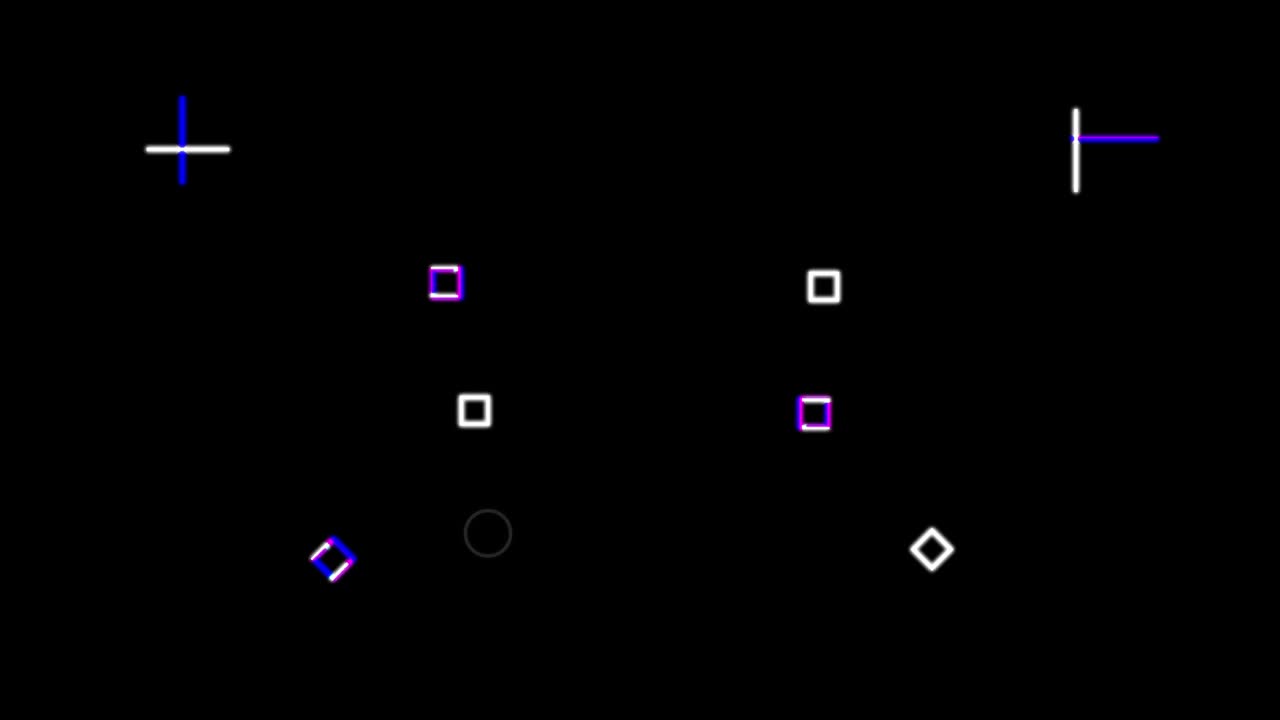 renderización 3d de fondo digital con un conjunto de elementos geométricos parpadeantes. diseño de movimiento generado por computadora