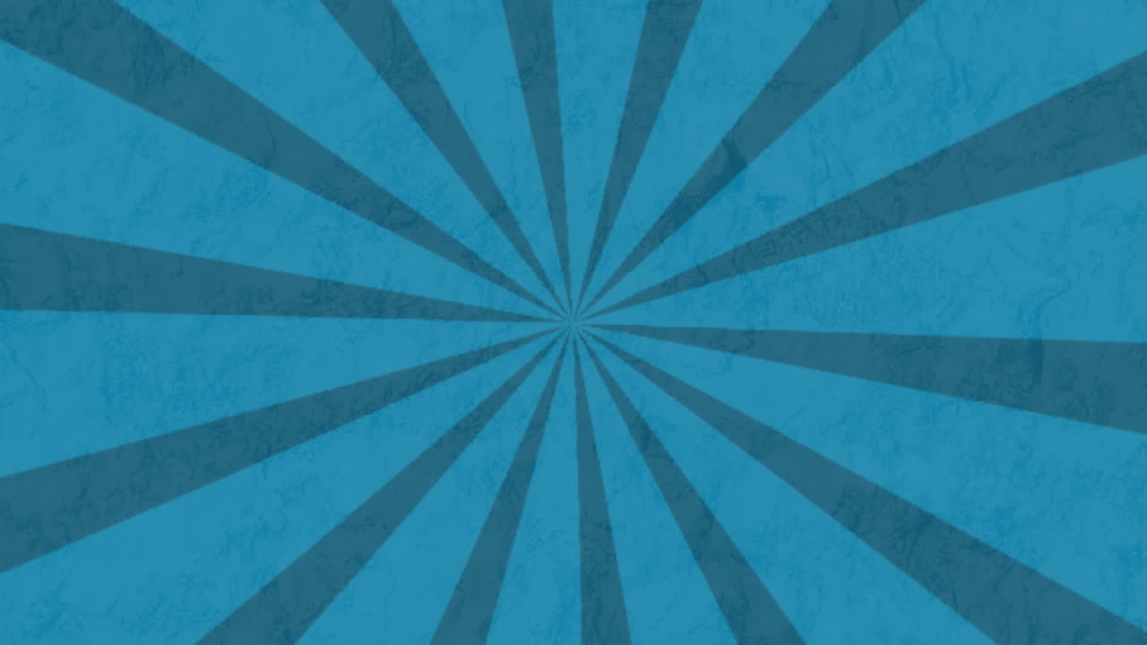 Animation of sales text banner against radial rays in seamless pattern on blue background
