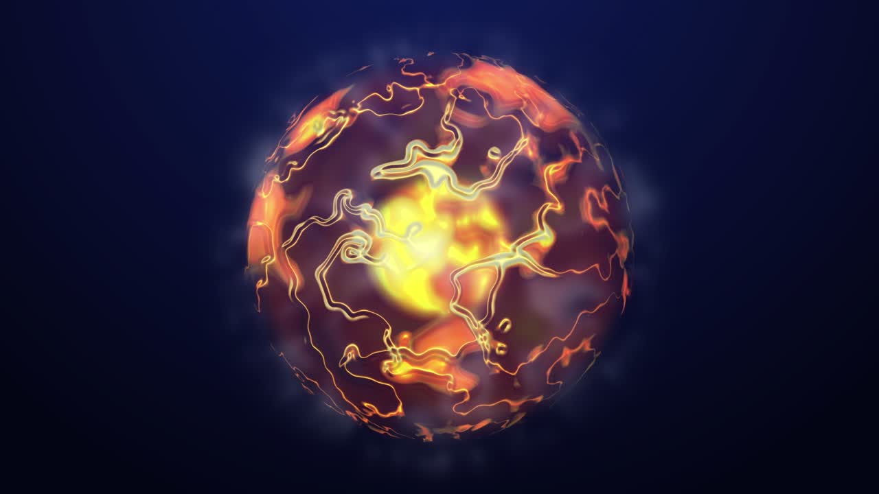 animada abstracta colorida esfera mágica