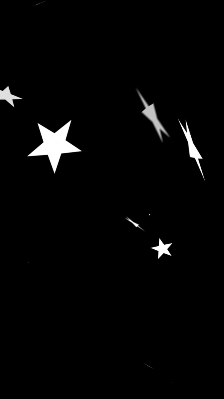 Animation of christmas stars falling over black background