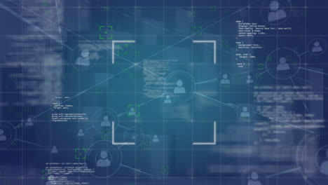 red de conexiones y procesamiento de datos