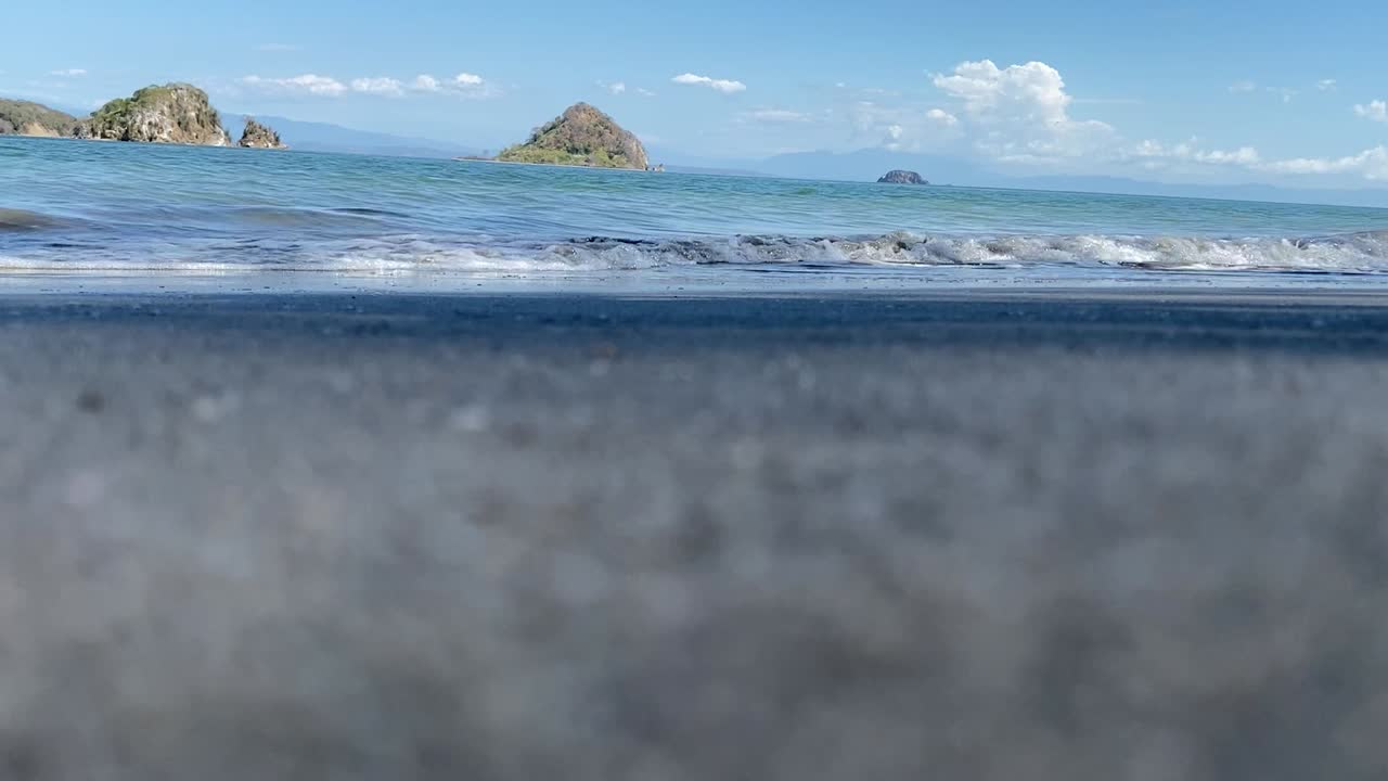 코스타리카 2의 태평양 해변에서 휴식