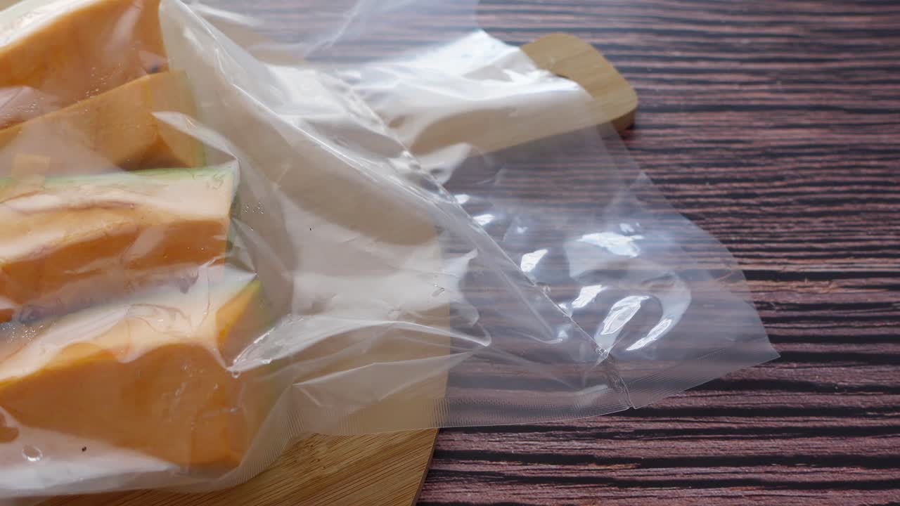 Vacuum Sealed Sliced Pumpkin