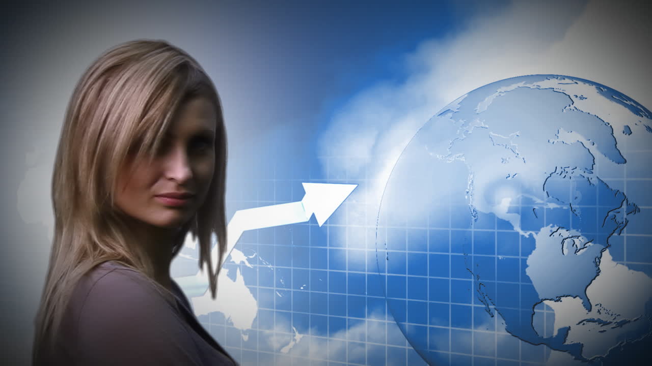 상승하는 그래프를 보는 사업가1