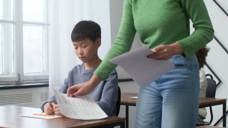 asian boy at school