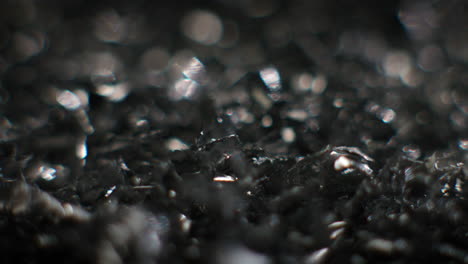 metal fillings close-up shot