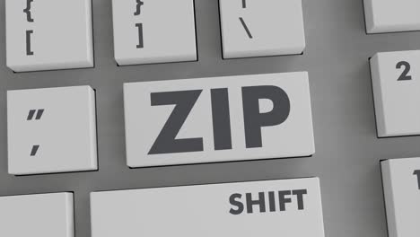 zip button pressing on keyboard