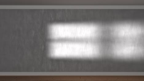 habitación vacía con sombra de ventana
