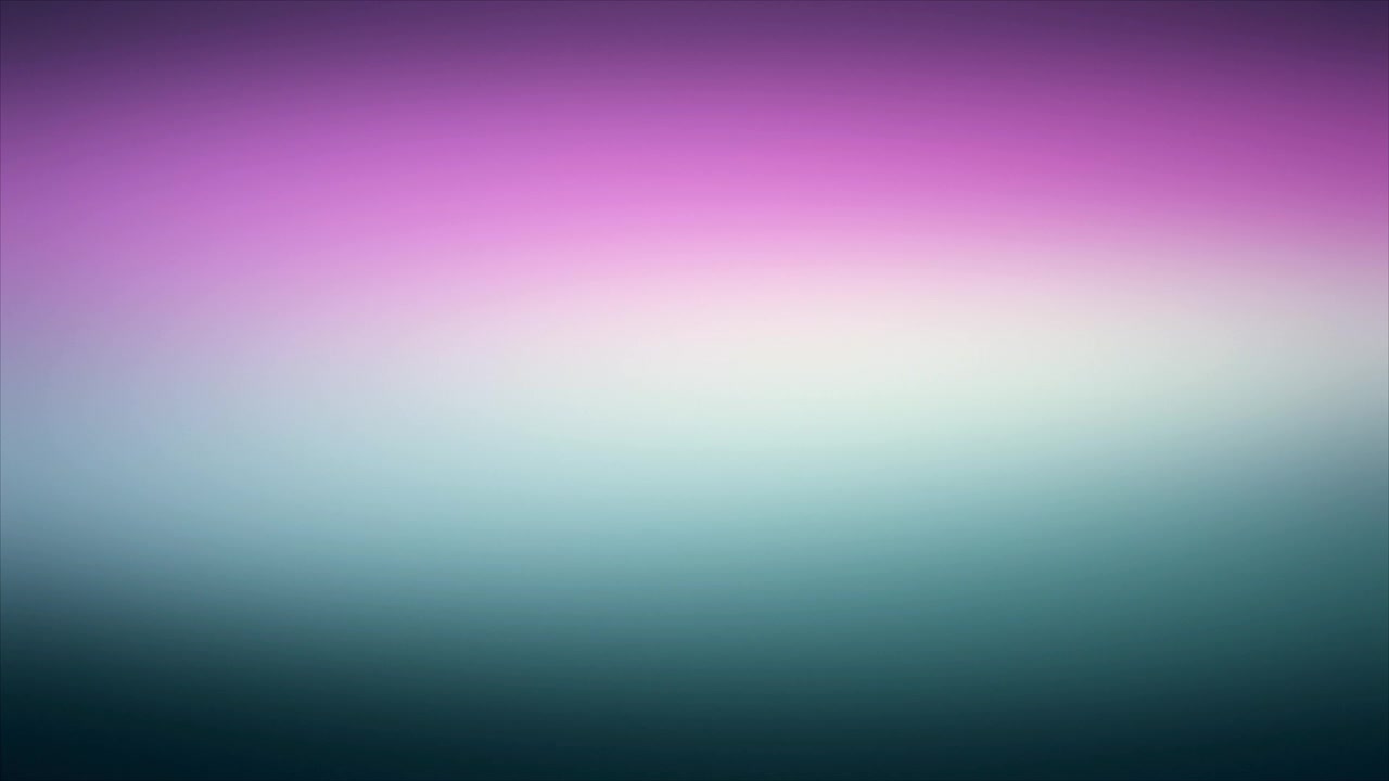 Gradiente de luz suave magenta, branco e ciano misturando-se suavemente em um loop de fundo ambiente contínuo.