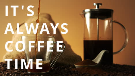 siempre es la hora del café.