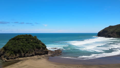 the aerial perspective provides a unique viewpoint, allowing viewers to see the water from a different angle and appreciate the scale and immensity of the ocean