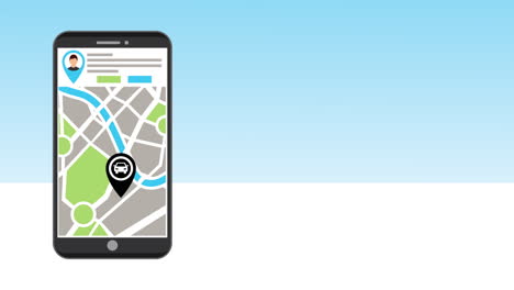 smartphone with transport application video