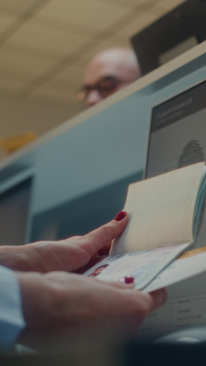 Fingerprint and Passport Verification Process