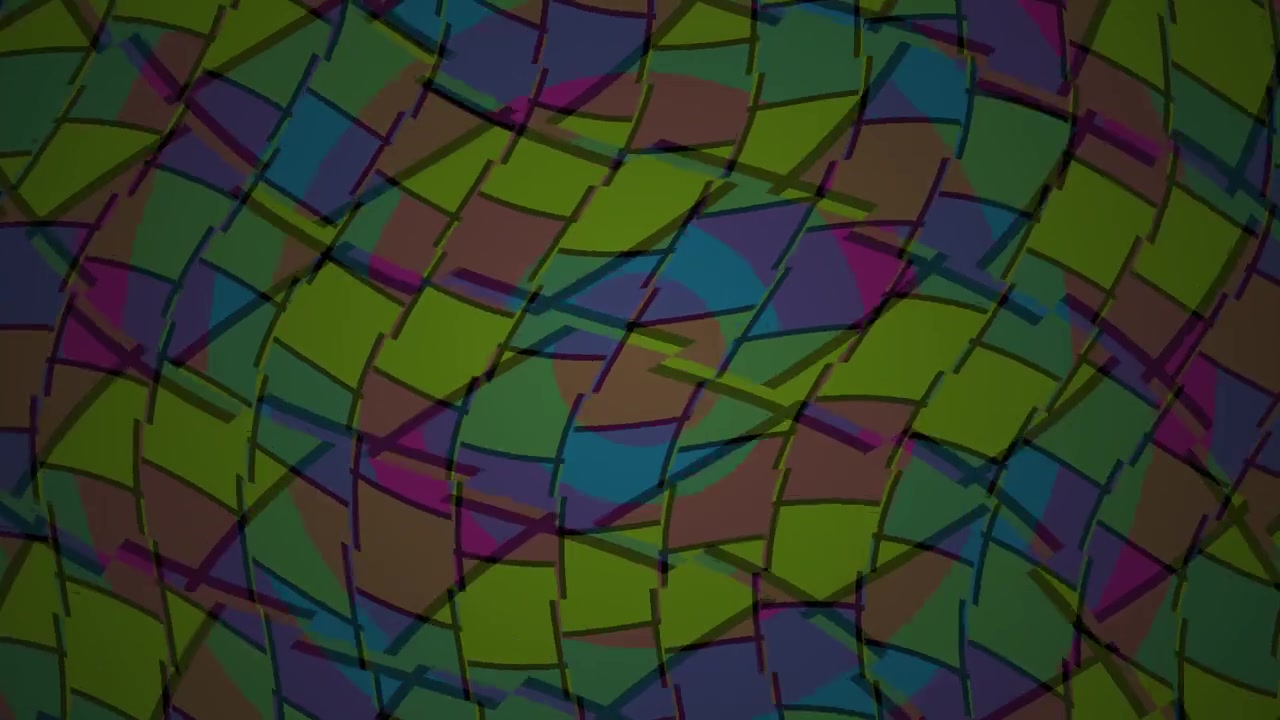 Abstract Geometric Pattern with Wavy Motion and Vibrant Colors