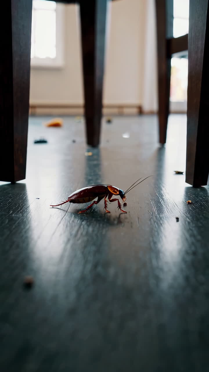 Cockroach on a Floor