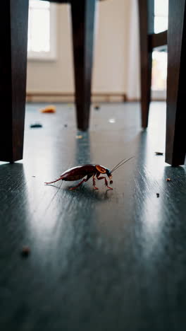 cockroach on a floor