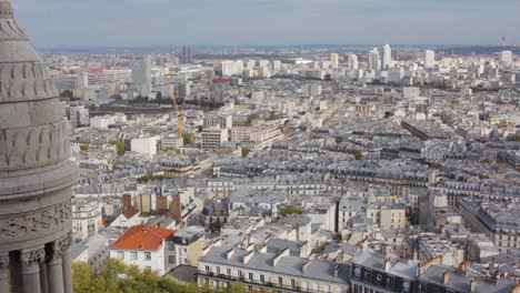 view of paris from the basilica of the sacred heart in montmartre paris