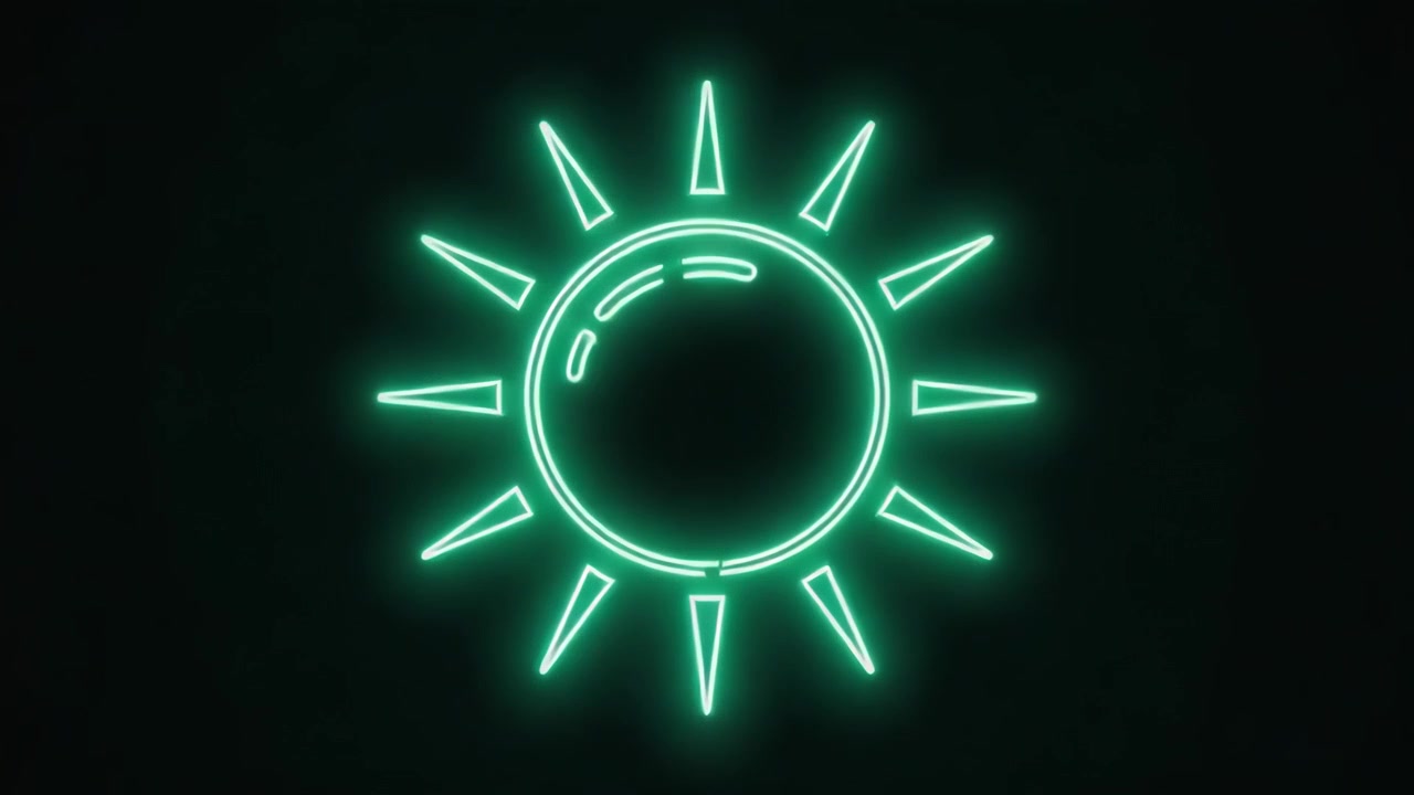 Neon-aurinkosymboli